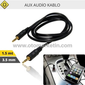 Resim Kgn Aux Stereo Kablo Altın Uçlu 1.5 Mt 