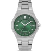 Resim Ferro F11500AWT-A6 Quartz Çelik Gri Yeşil Kadran 42 mm Erkek Kol Saati 