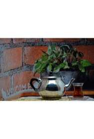 Resim Mediterian Alüminyum Semaver Üstü Demlik 1.5L, Dayanıklı ve Şık Tasarım 