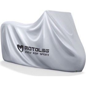 Resim Sones Motolsg Motosiklet Suya Dayanıklı Güneşe Dayanıklı Toz Geçirmez Kalınlaşma Kapağı, Boyut: Xl 