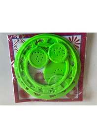 Resim 3 D Spirograph Çizim Seti Desen Cetveli 2 Adet Şeffaf 