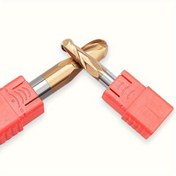 Resim HRC55 2-Blade Ball Nose Freze CNC Aracı ile Bakır Kaplama Tungsten Çelik Sert Alaşım, HRC55 veya daha düşük R0.5 R1.0 R1.5 R2.0 R2.5 R3.0 R4.0 ile Paslanmaz Çelik ve Diğer Malzemeler için Uygun 