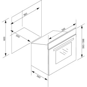 Resim Narte NT-OV200 Elektrikli Ankastre Fırın 