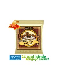 Resim Ernie Ball 2004 Earthwood 80/20 Bronze Light Akustik Gitar Teli (11-52) 