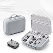 Resim Durable Waterproof PU Depolama Çantası DJI DJI NEO Drone için - Taşınabilir Elde Taşınabilir Uçuş Kamerası Aksesuar Kutusu, Özel Bölümlerle, Gri, Güvenli Seyahat Çantası | Kompakt Depolama | Dayanıklı PU Malzeme, Drone Depolama Kutusu 