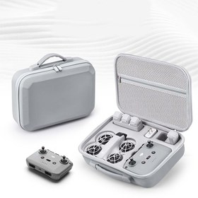 Resim Durable Waterproof PU Depolama Çantası DJI DJI NEO Drone için - Taşınabilir Elde Taşınabilir Uçuş Kamerası Aksesuar Kutusu, Özel Bölümlerle, Gri, Güvenli Seyahat Çantası | Kompakt Depolama | Dayanıklı PU Malzeme, Drone Depolama Kutusu 