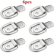 Resim Hightower 6 Adet D Tipi Çekme Halkası Bağlama Tokası Kapı Kilit Noktası Çapa Ringli Çekme Halkası 