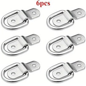 Resim Hightower 6 Adet D Tipi Çekme Halkası Bağlama Tokası Kapı Kilit Noktası Çapa Ringli Çekme Halkası 