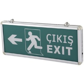 Resim EXIT ÇIKIŞ ARMATÜRÜ 3W (EXIT-ÇIKIŞ-SOLA OK-K.ADAM) 