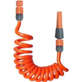 Resim Plasyay Spiral Araç Veranda Yıkama Sulama Hortumu Ve Başlık Seti 