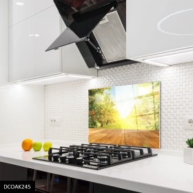 Resim Olinpa Cam Ocak Arkası Koruyucu | Bahçe 