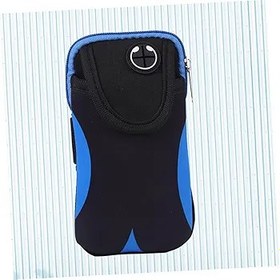 Resim BIUDECO Unisex Spor Koşu Telefon Bandı Su Geçirmez Fitness Çantası Koşu Ve Egzersiz İçin Tasarlandı Tüm Cep Telefonlarıyla Uyumludur Mavi 