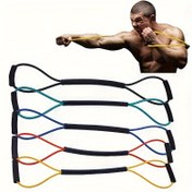 Resim 1 adet Boks Eğitim İpi, Hız Eğitimi, Saçılma, Muay Thai, Yumruk Eğitimi ve Tekme İçin Direnç İpi 