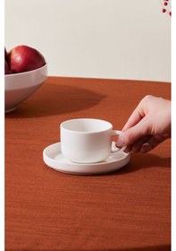 Resim Karaca Stream Basic Line Çay Fincanı ve Tabağı 220 ml 