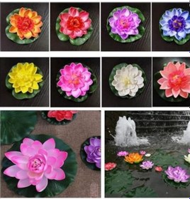 Resim Dekoratif Yapay Lotus Çiçeği 