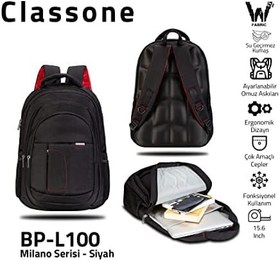 Resim Classone Bp L100 Milano Serisi Large Sırt Çantası, Siyah 