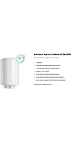Resim Baymak Aqua Konfor 65 Lt Elektrikli Termosifon Montaj Hariç C Enerji Sınıfı Yüksek Verimlilik 