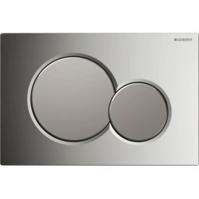 Resim Geberit Sıgma01 Kumanda Kapağı, Çift Basmalı, Parlak-Mat Krom 