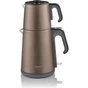 Resim Arzum AR3080-T Çay Sefası Toprak 1650 W Çelik Çay Makinesi 