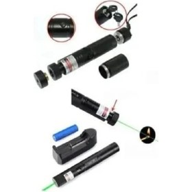 Resim İlkyaz Fashion Şarjlı Turbo Yeşil Lazer Pointer Kibrit Yakabilen Güç 1000MW ILKYZ-KRGRS34 