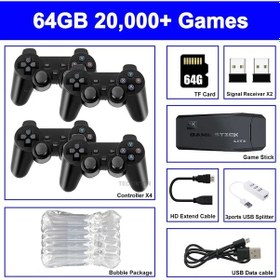Resim M8 Video Oyunu Konsollari 2.4g Çift Kablosuz Denetleyici 20000 Oyunlari Tv Oyun M8 32 Kutu Yok 