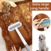Resim Ekstra-Büyük Uzun Saplı Pet Tüyü Temizleyici Fırça - Yıkanabilir, Dayanıklı Plastik, Halılar, Koltuklar ve Pet Mobilyaları için İdeal - Kedi ve Köpek Tüyü Temizliği, Pet Bakımı Temel Gereksinimleri için Mükemmel | Ergonomik Sap | Yeniden Kullanılabilir Bakım Aracı, Pet Bakımı Fırçası 