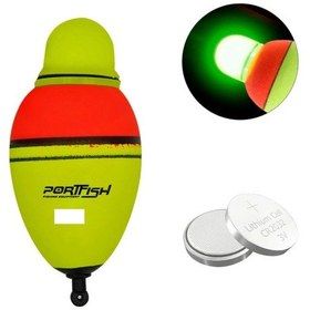 Resim Portfish İthal Işıklı Pilli Şamandıra 40gr 