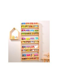 Resim Markaawm Çocuk Odası Eğitici Montessori Kitaplık Mobilya Raf Duvar Rafı 5 Çok Renkli 