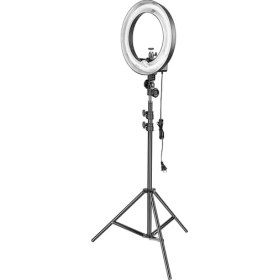 Resim Blackmarket 12" Kuaför Makyaj Youtube Çekimleri Ring Light Sürekli 12 Inç Işık 2m Stand 