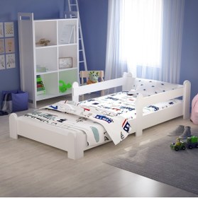 Resim Tuliplife Montessori Karyola Beyaz 90x190 Yatak Uyumlu Oval Kesim Çocuk Yatağı Tlp-115 