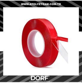 Resim Dorf Süper Güçlü Şeffaf Akrilik Çift Taraflı Bant 12 Mm X 11 Mt. 