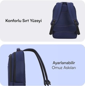 Resim Mack Mcc-006bl 15.6 Offıce Notebook Sırt Çantası Lacivert siyah 