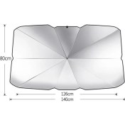 Resim Urbana Araç Ön Cam Için Katlanır Şemsiye - Gümüş (Yurt Dışından) 