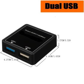 Resim Güneş Enerjili Dönüştürücü, 6V-24V Giriş, 5V 3A USB Çıkış, Plastik Malzeme, Batarya Yok, Çalışma Gerilimi ≤36V, Çift USB Portu, Güneş Düzenli Çıkış Kontrol Devresi 