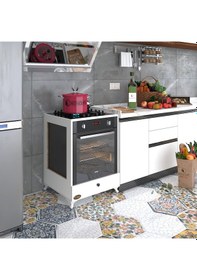 Resim Kenzlife ankastre modülü kabini altın3 byz fırın ocak dolabı kapa 