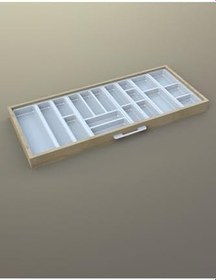 Resim tify Mutfak Çekmece Içi Kaşıklık 114Cm X 48Cm Yanlar Ve Boydan 4Cm Kesilebilir, Beyaz 