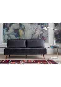 Resim Retro Kolsuz Yataklı Kanepe Antrasit Antrasit 