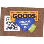 Resim Aplike Ütü Ile Yapışan Goods Yazılı Arma 4x4 cm 