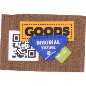 Resim Aplike Ütü Ile Yapışan Goods Yazılı Arma 4x4 cm 