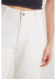 Resim Tudors Kadın Regular Fit Boru Paça Beyaz Jean Kot Pantolon-33866 