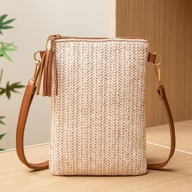 Resim Tül zipi, polyester astarı, kumaş malzeme - Plaj tatilleri ve günlük kullanım için ideal, tatil aksesuarı|Tatil tarzı çanta|Fonksiyonel astar 