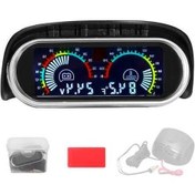 Resim Ulzyvf Araçlar İçin 2'li Kombine Dijital Gösterge: Su Sıcaklığı Ve Voltmetre 9-36v Alarmlı 