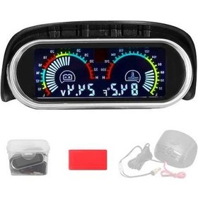 Resim Ulzyvf Araçlar İçin 2'li Kombine Dijital Gösterge: Su Sıcaklığı Ve Voltmetre 9-36v Alarmlı 