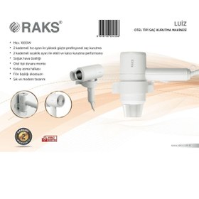 Resim Raks Luiz Otel Tipi Saç Kurutma Makinesi 1000w 