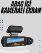 Resim makay Çift Kameralı Araç Kamerası Ön ve Arka Kameralı 