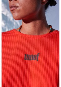 Resim Woof Baskı Crop Top (Turuncu) Turuncu 