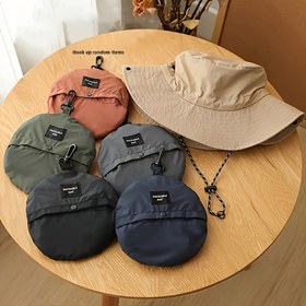 Resim Çabuk Kuruyan Katlanabilir Balıkçı Şapkası - Hafif, Taşınabilir Kamp, Yürüyüş ve Tırmanış İçin Her Mevsim Uygun Outdoor Kova Şapka - Balıkçılar & Maceraperestler için İdeal Hediye (Siyah), Kamp Ekipmanı 