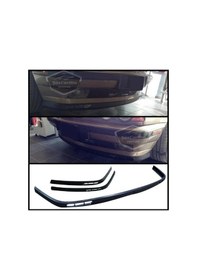 Resim Bmw 5 Serisi E34 1987-1996 Uyumlu Üniversal Laguna Lip Esnek Ön Lip 2 Parça Tampon Altı Dil Karlık Ön Ek 00 Şüscaroto Aksesuar 