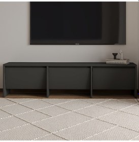 Resim Laris 160 Cm 3 Kapaklı Tasarım Tv Sehpası Antrasit 