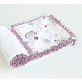 Resim grow with muslin %100 Pamuk Çok Amaçlı Çift Katlı Müslin Battaniye (80X100) 